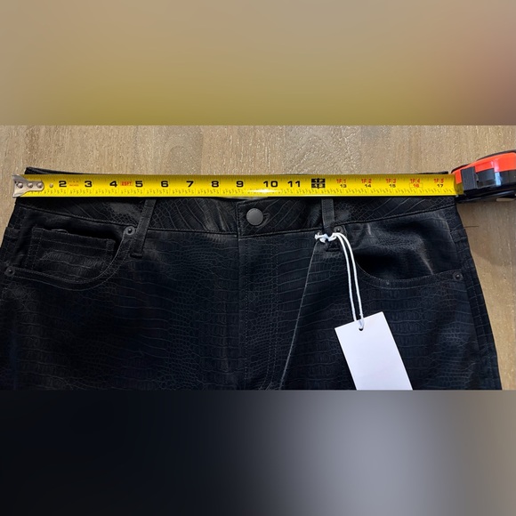 Dear John Jeanne Super High Rise Flare Cropped Jeans Size 31 (12) NWT BLACK - Picture 13 of 16